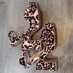 Leopard print heels